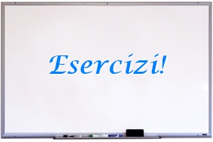 Esercizi grammaticali